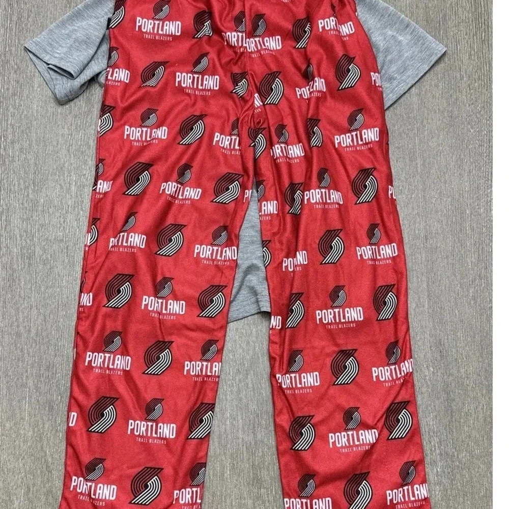 NWT Ultra Game NBA Portland Trail Blazers Youth Boys Pajama Set Large 10-12